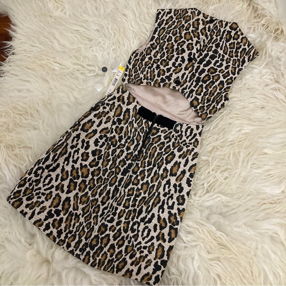 ALICE + OLIVIA Animal Print Mini Dress - Picture 11 of 16